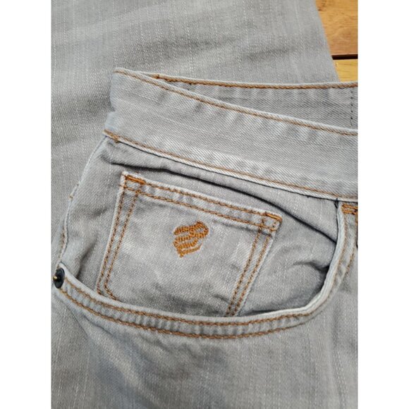Rocawear Jeans Men 38x33 Baggy Loose Fit Gray Wash Denim Hip Hop Y2K Distressed - Picture 4 of 16
